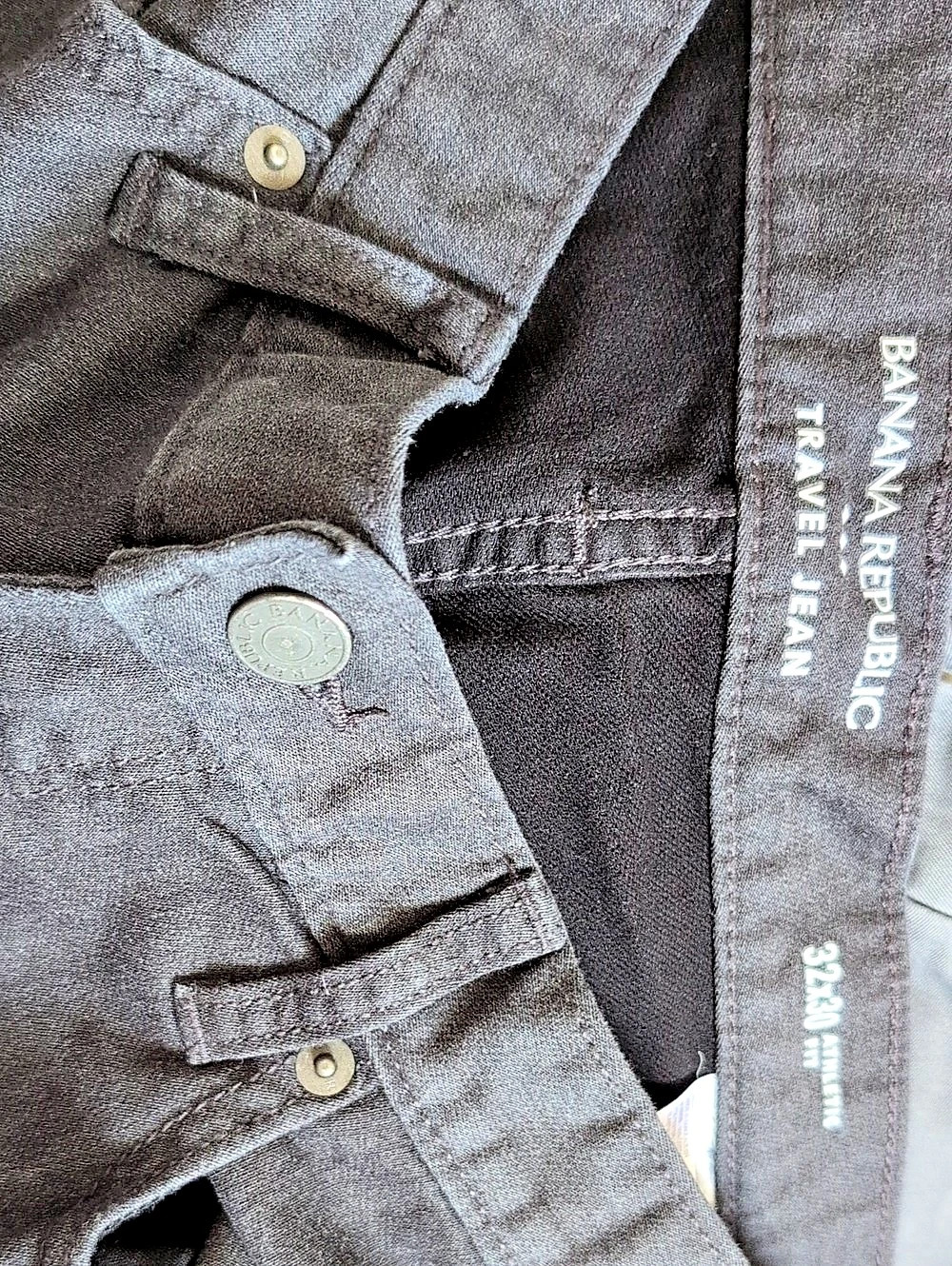 Banana Republic Travel Jean Athletic Fit Cargo Pants Dark Gray ,Waist 32x30